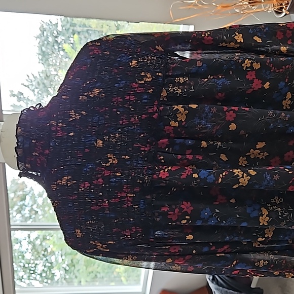 NWOT Size Large Laundry By Shelli Segal Long Sleeve Blouse - Picture 4 of 11